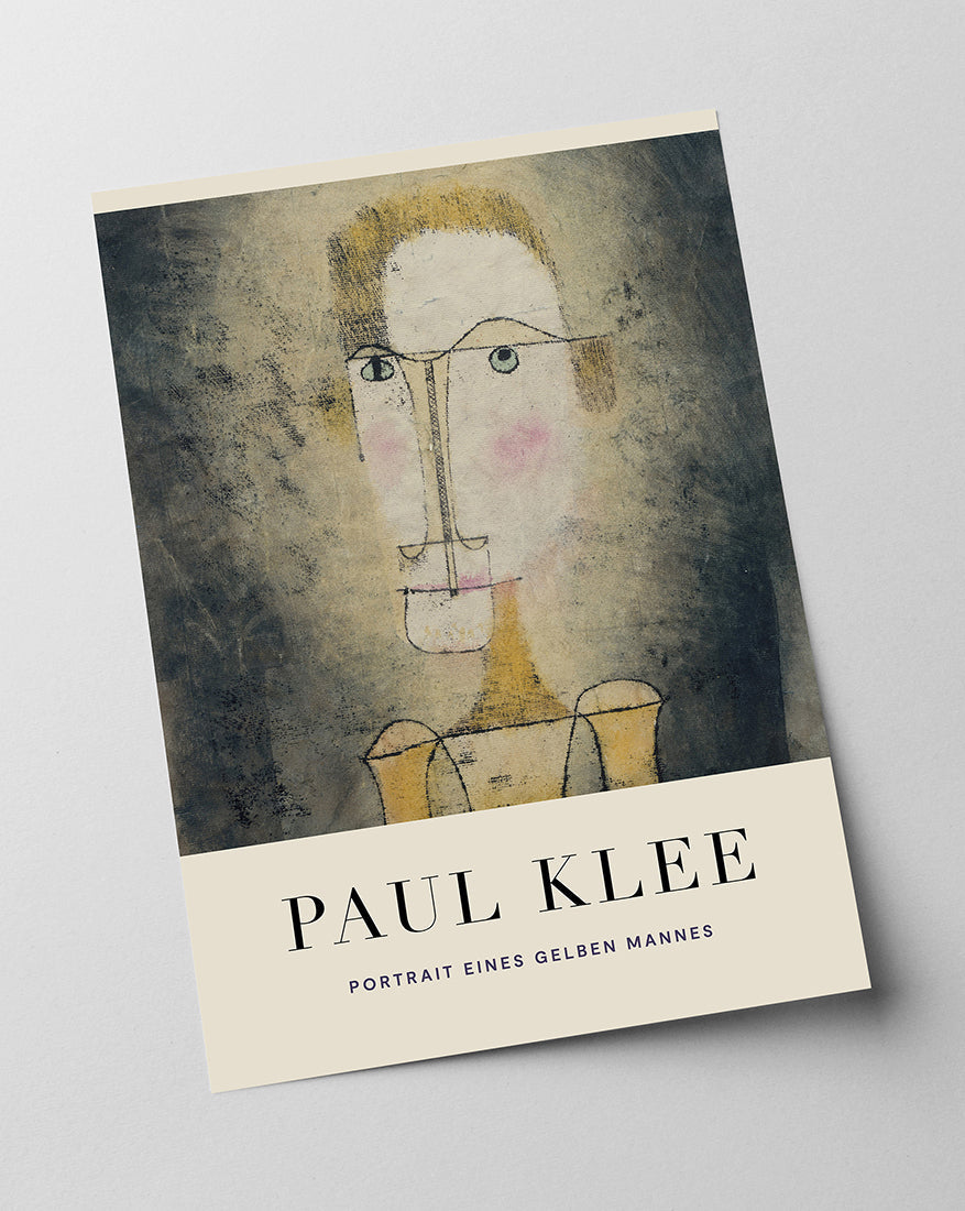 Paul Klee - Museum-Poster Portrait eines gelben Mannes