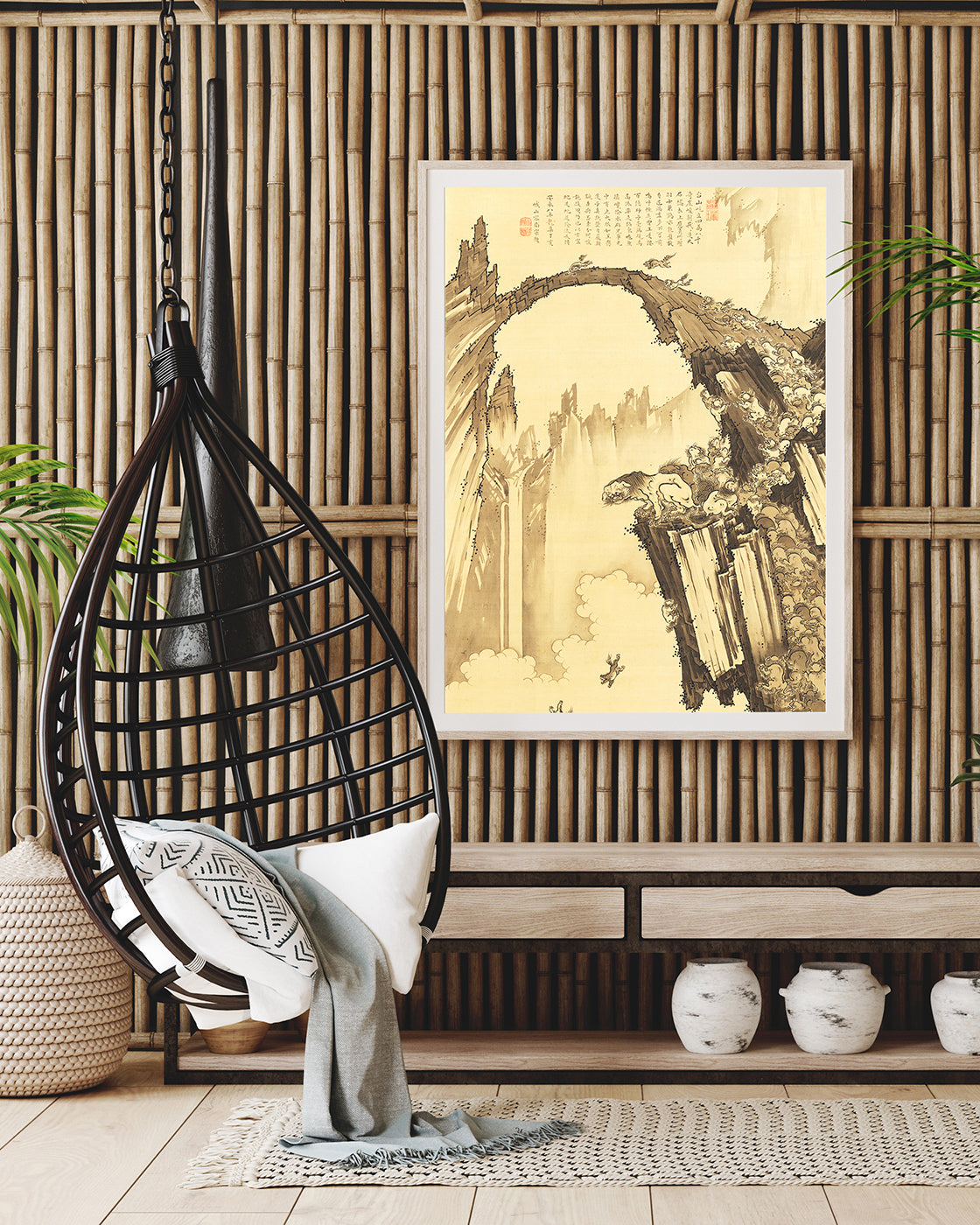 Itō Jakuchū - Raubtiere an Klippe