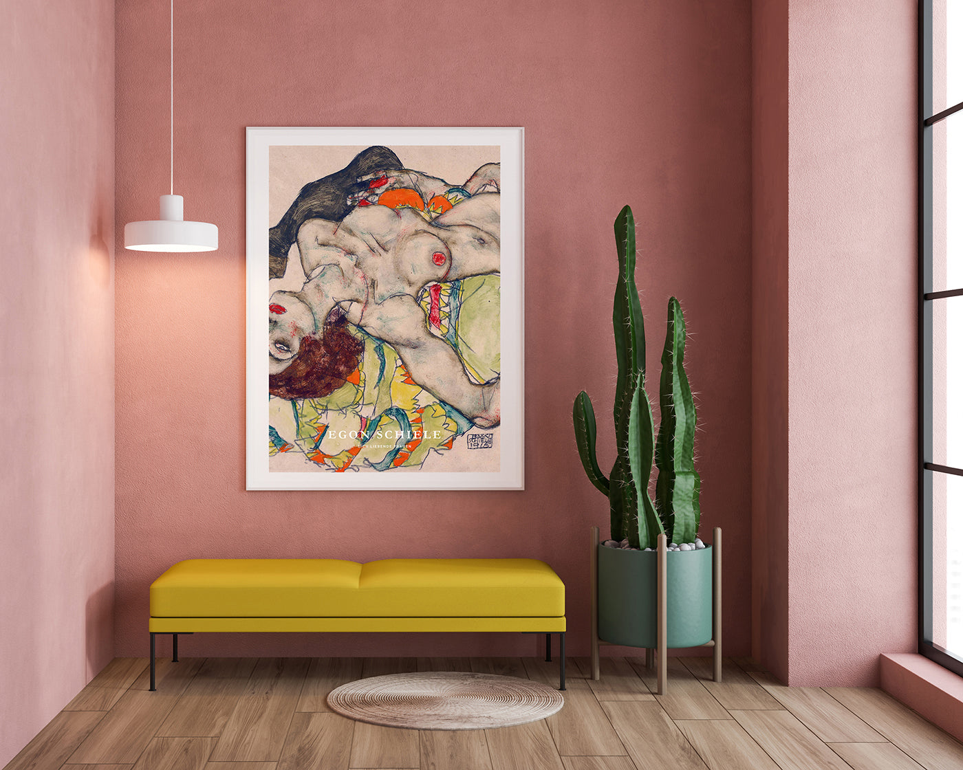 Egon Schiele - Museum-Poster II Sich liebende Frauen