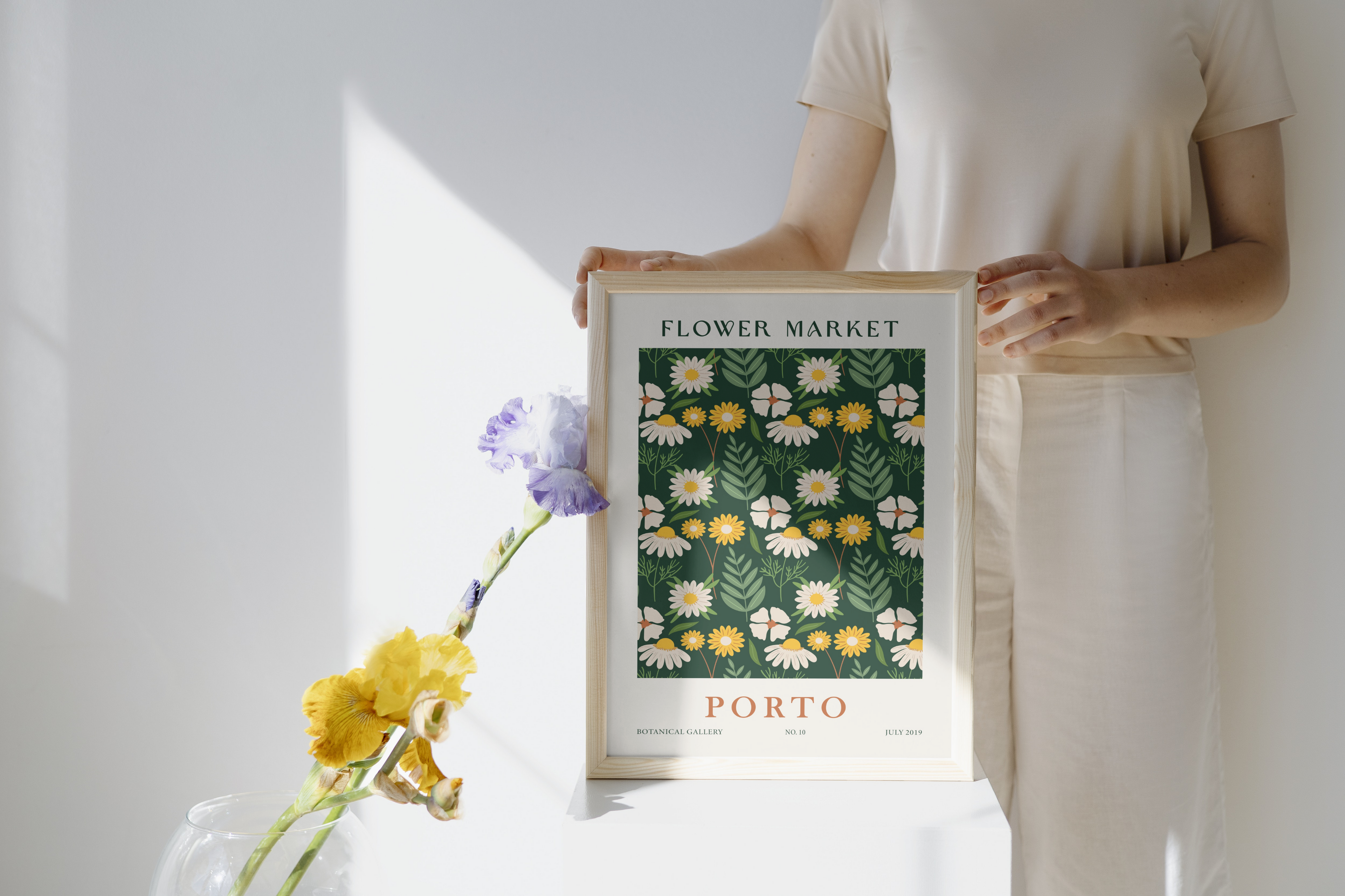 Porto Flower Market Poster
