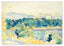 Henri-Edmond-Kreuz - Mediterrane Landschaft mit einem Weißen Haus