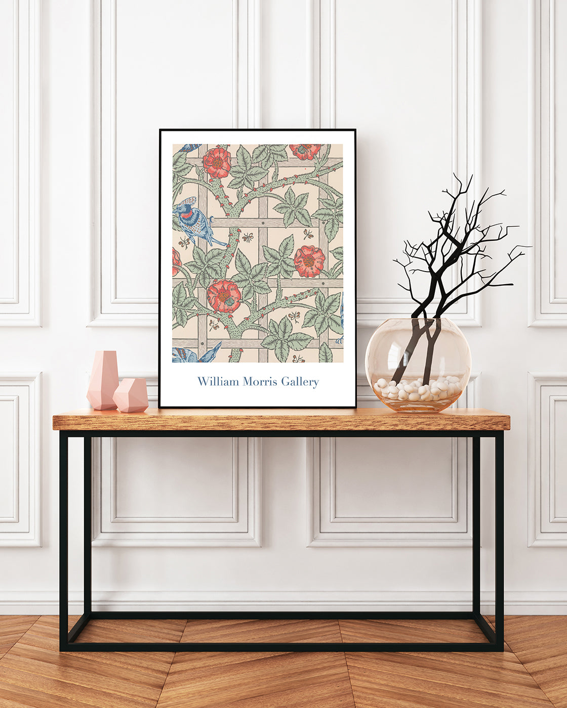 William Morris Jagd - Museum-Poster Rosen und Vögel