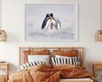 Kuschelnde Pinguine