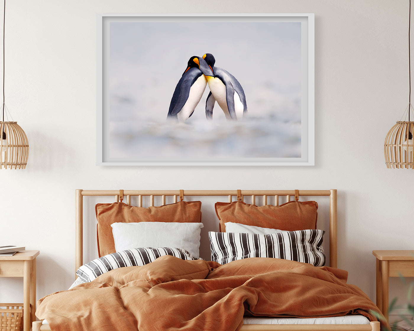 Kuschelnde Pinguine