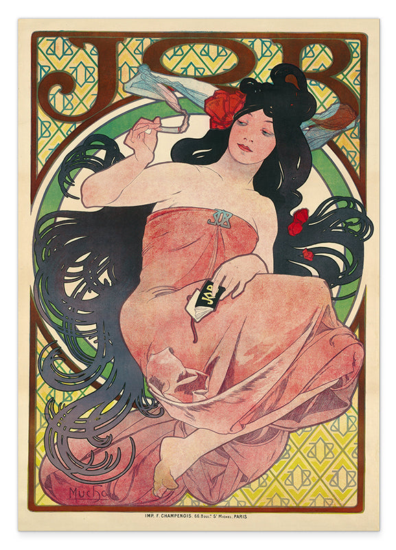 Alfons Mucha - Bohemian woman with black hair Hover Image