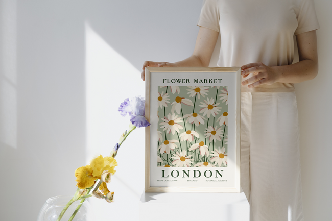 London Flower Market Poster Hover Image
