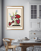 Caladium bicolor - Buntwurz mit roten Blättern