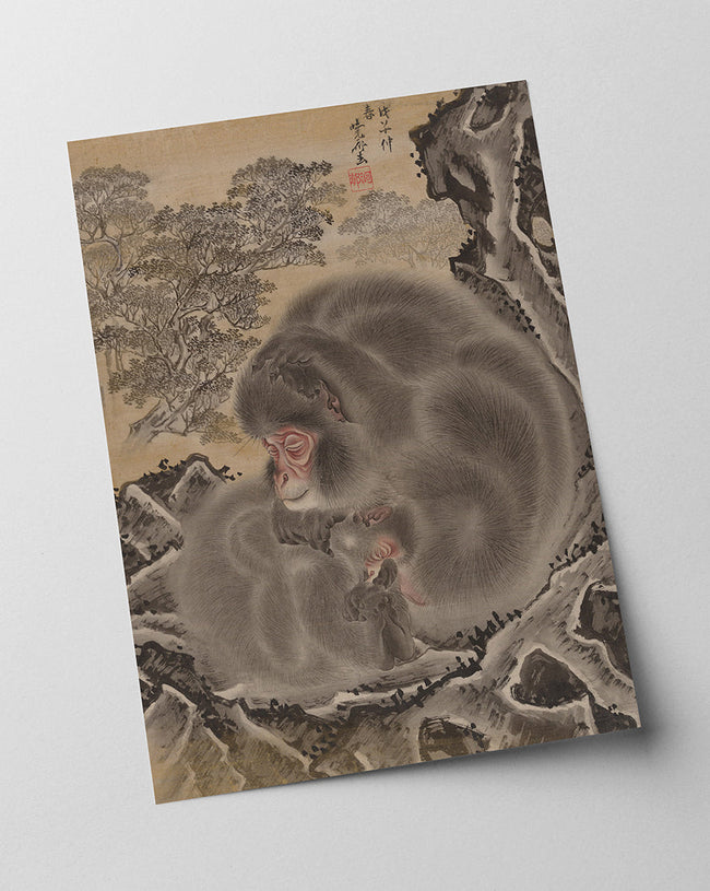 Kawanabe Kyōsai (Japanisch, 1831-1889) - Affen Main Image