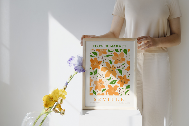 Seville Flower Market Poster Hover Image