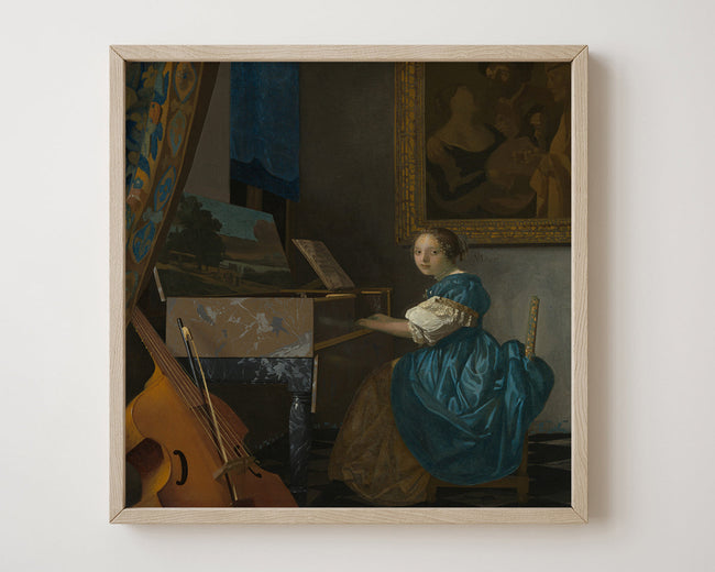 Jan Vermeer - Sitzende Virginalspielerin (1672) Main Image