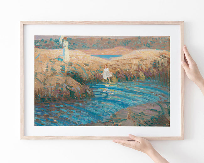 Howard Cushing - Mutter und Tochter am See Main Image