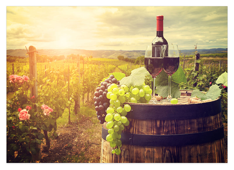 Wein im Weinbaugebiet