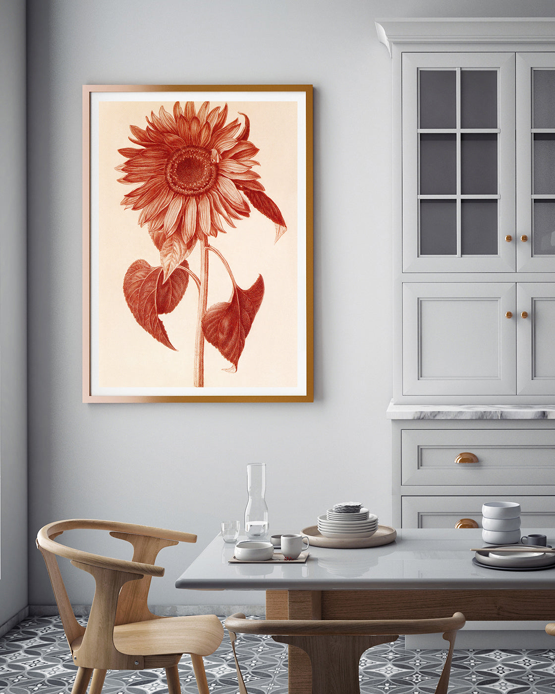 Blumenzeichnung - Sonnenblume