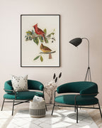 John James Audubon - Bunte Vögel auf Ästen