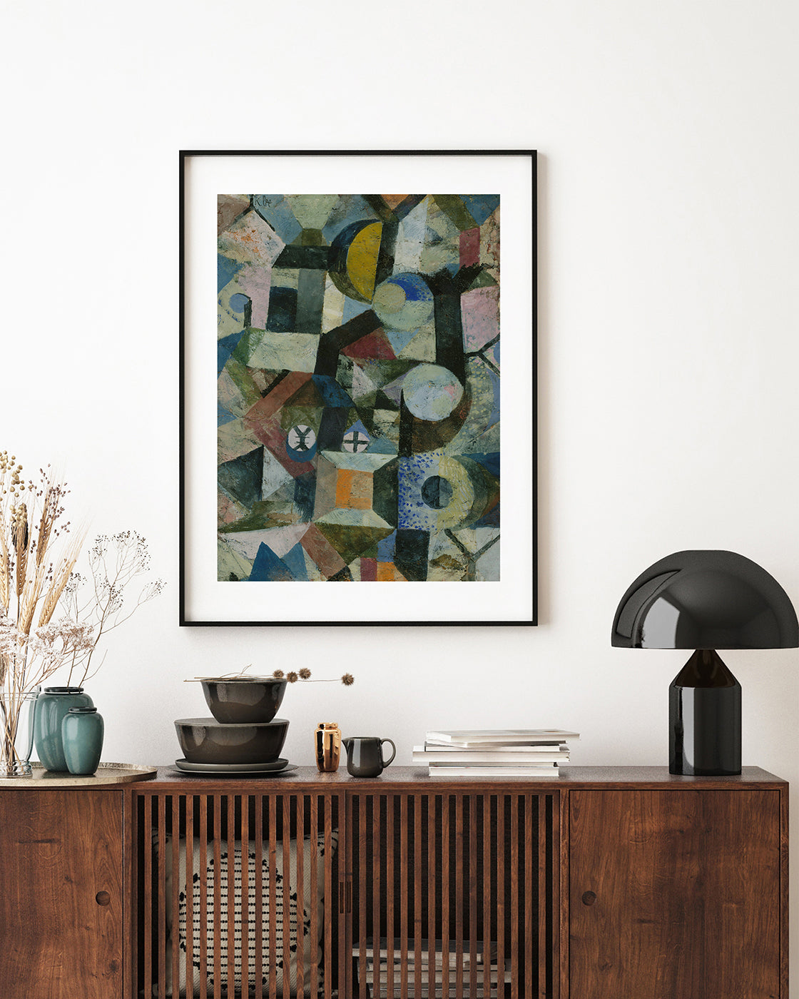 Paul Klee - Komposition mit dem gelben Halbmond und dem Y (1918)