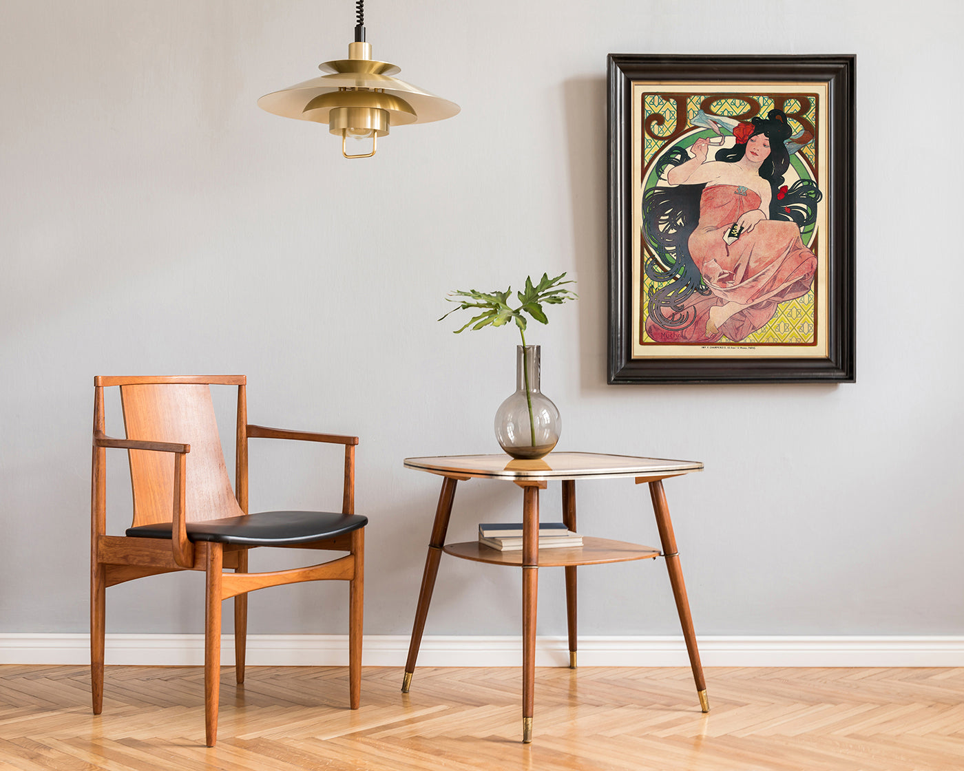 Alfons Mucha - Bohemian woman with black hair