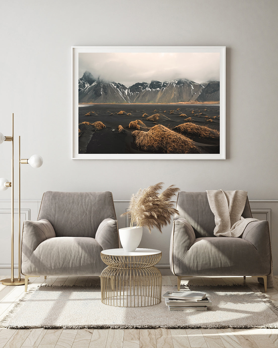 Berge in einer Nebellandschaft