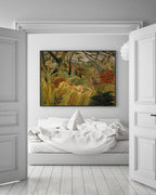 Henri Rousseau - Tiger vom tropischen Sturm überrascht