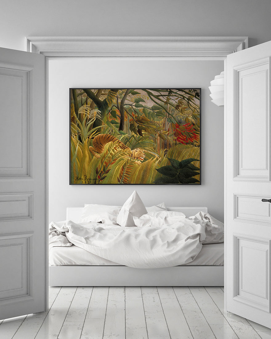 Henri Rousseau - Tiger vom tropischen Sturm überrascht