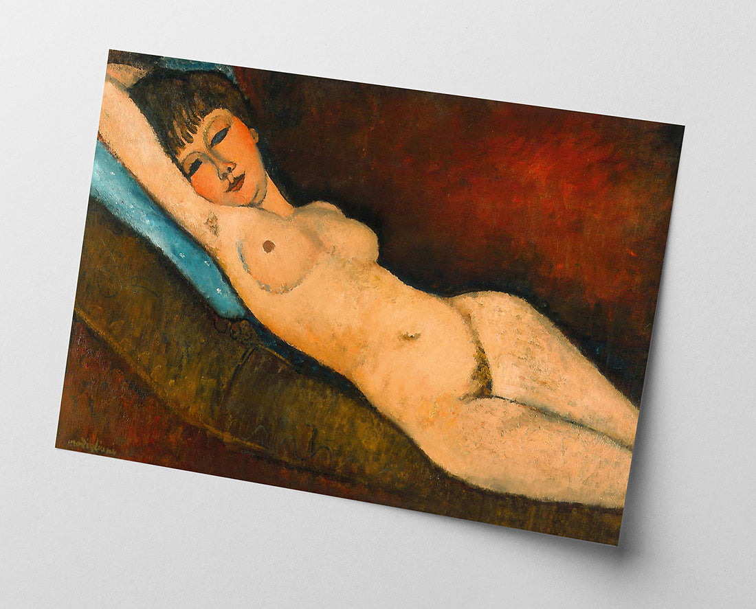 Amedeo Modigliani - Nu Couché au coussin bleu