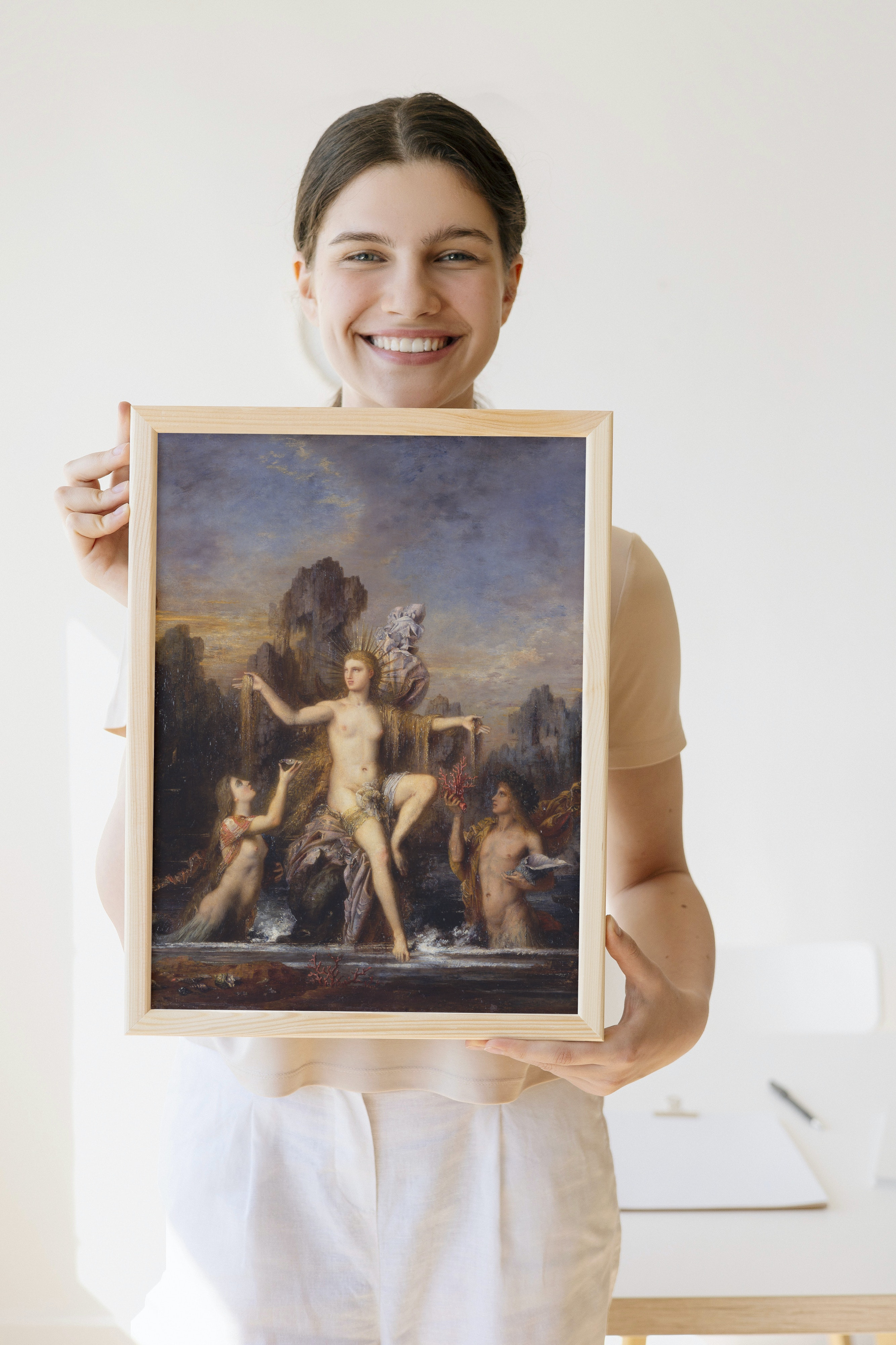 GUSTAVE MOREAU, 1866 - Die aus dem Meer aufsteigende Venus