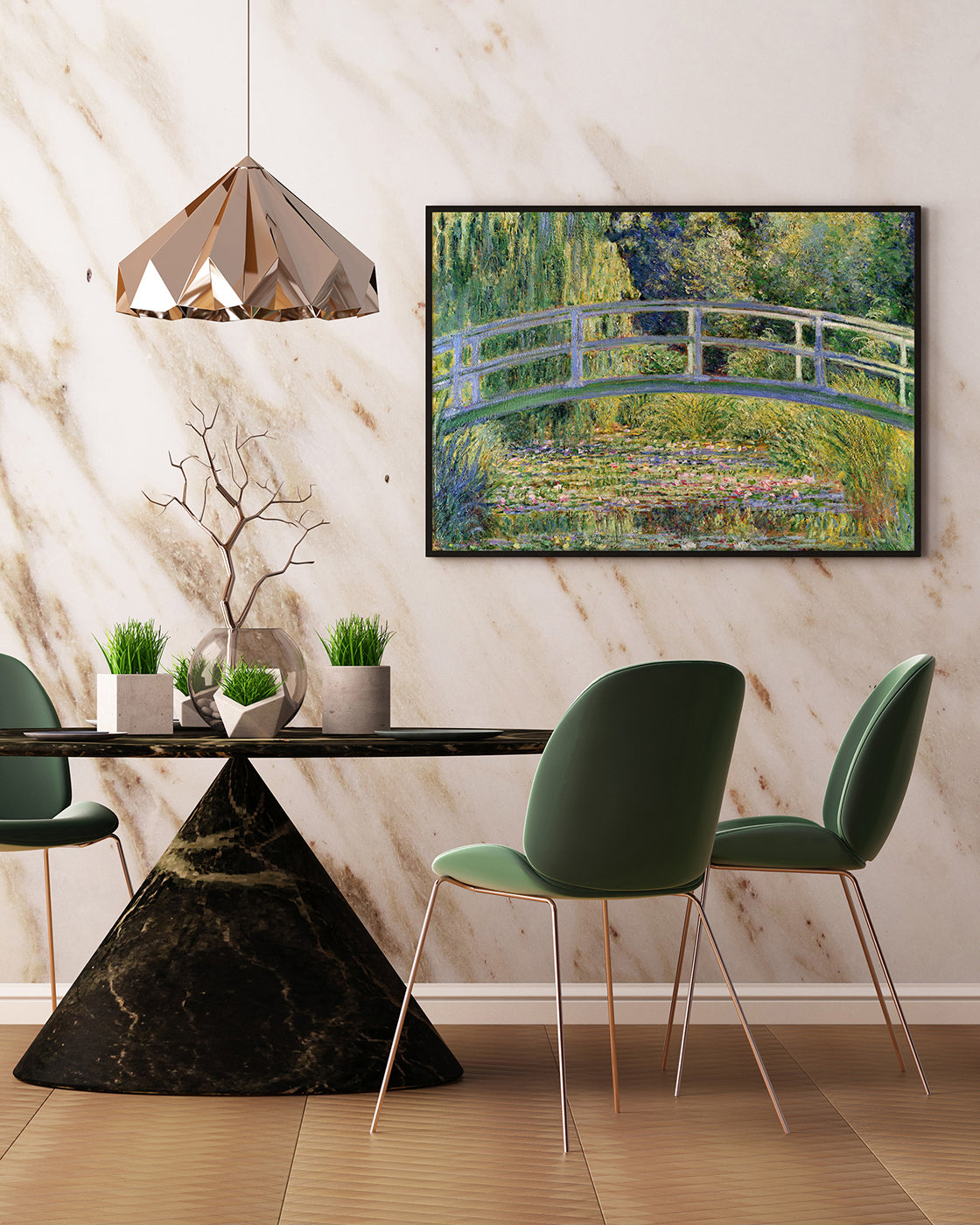 Claude Monet - Japanische Brücke über den Seerosenteich (1899)