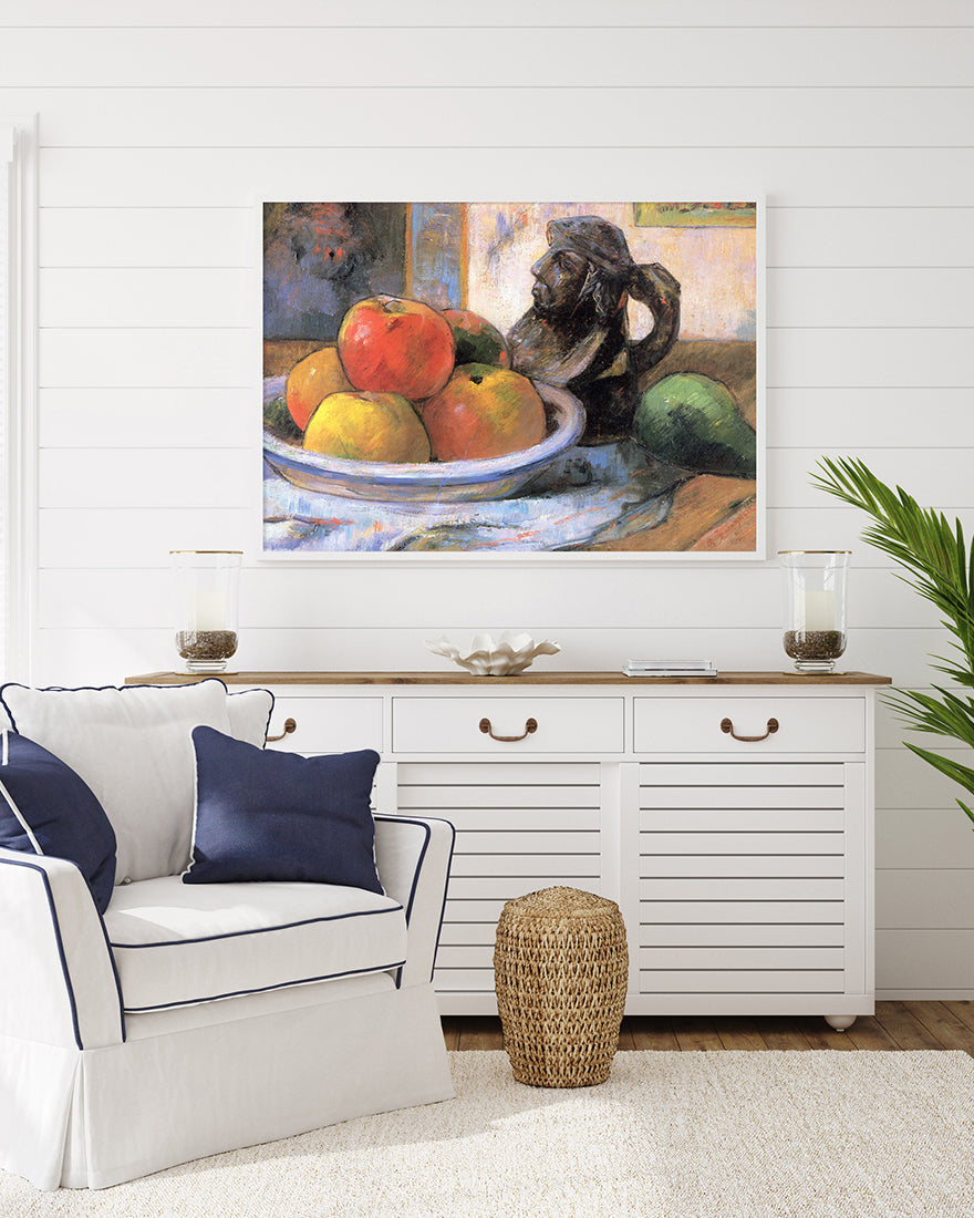 Paul Gauguin - Stillleben mit Äpfeln, Birne und Keramik