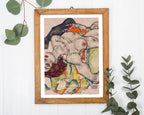 Egon Schiele - Museum-Poster II Sich liebende Frauen