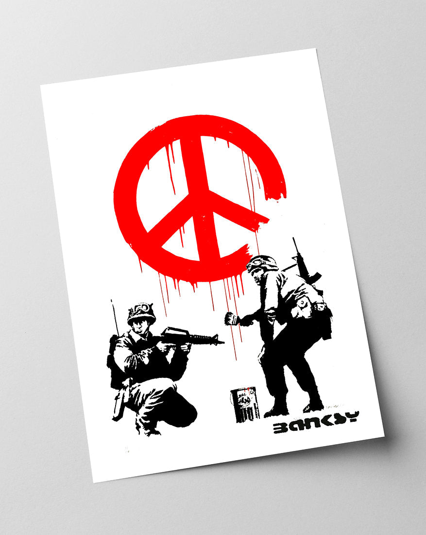 Banksy - Museum-Poster Armee malt Peace