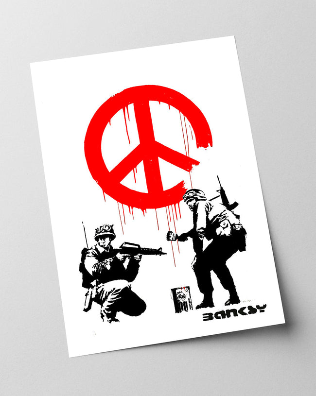 Banksy - Museum-Poster Armee malt Peace Main Image