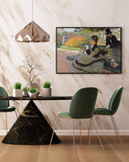 Claude Monet - Camille Monet auf einer Gartenbank (1873)