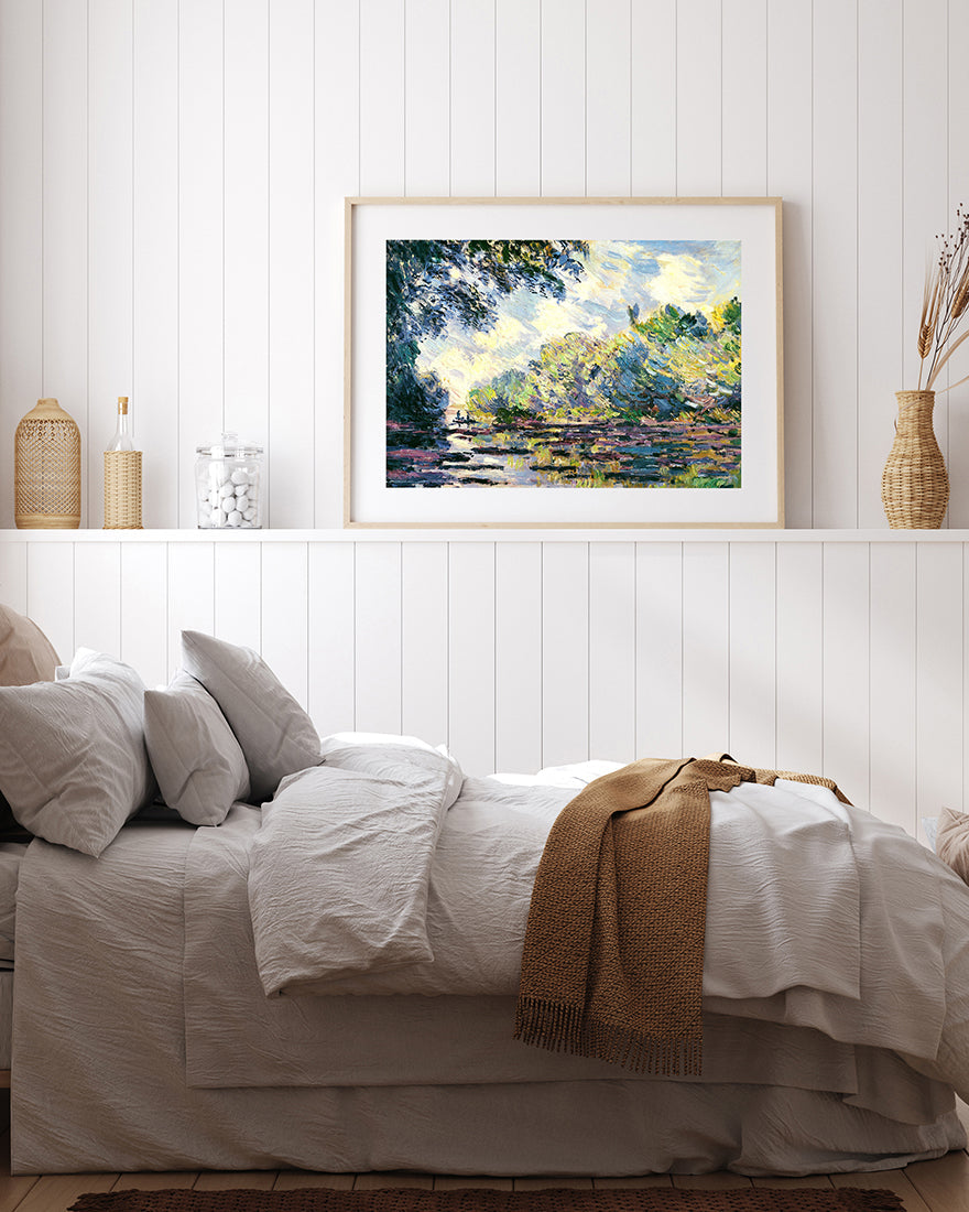 Claude Monet - Ausschnitt der Seine nahe Giverny