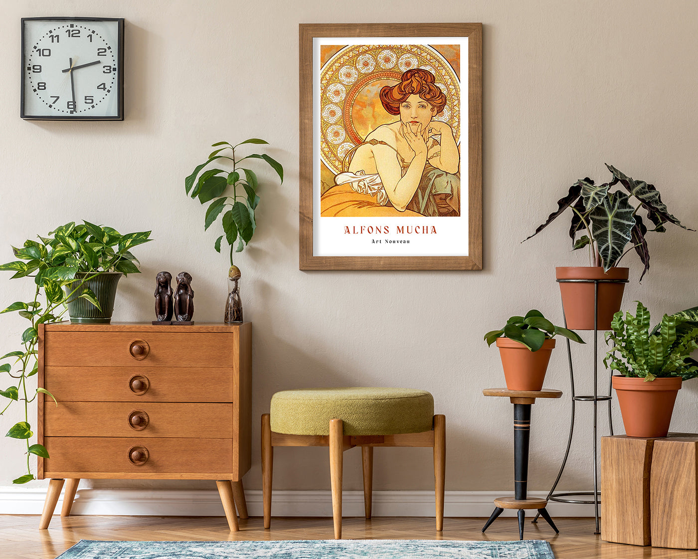 Alfons Mucha - Museum-Poster Sitzende Frau I - Art déco