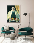 August Macke - Frau des Künstlers mit Äpfeln