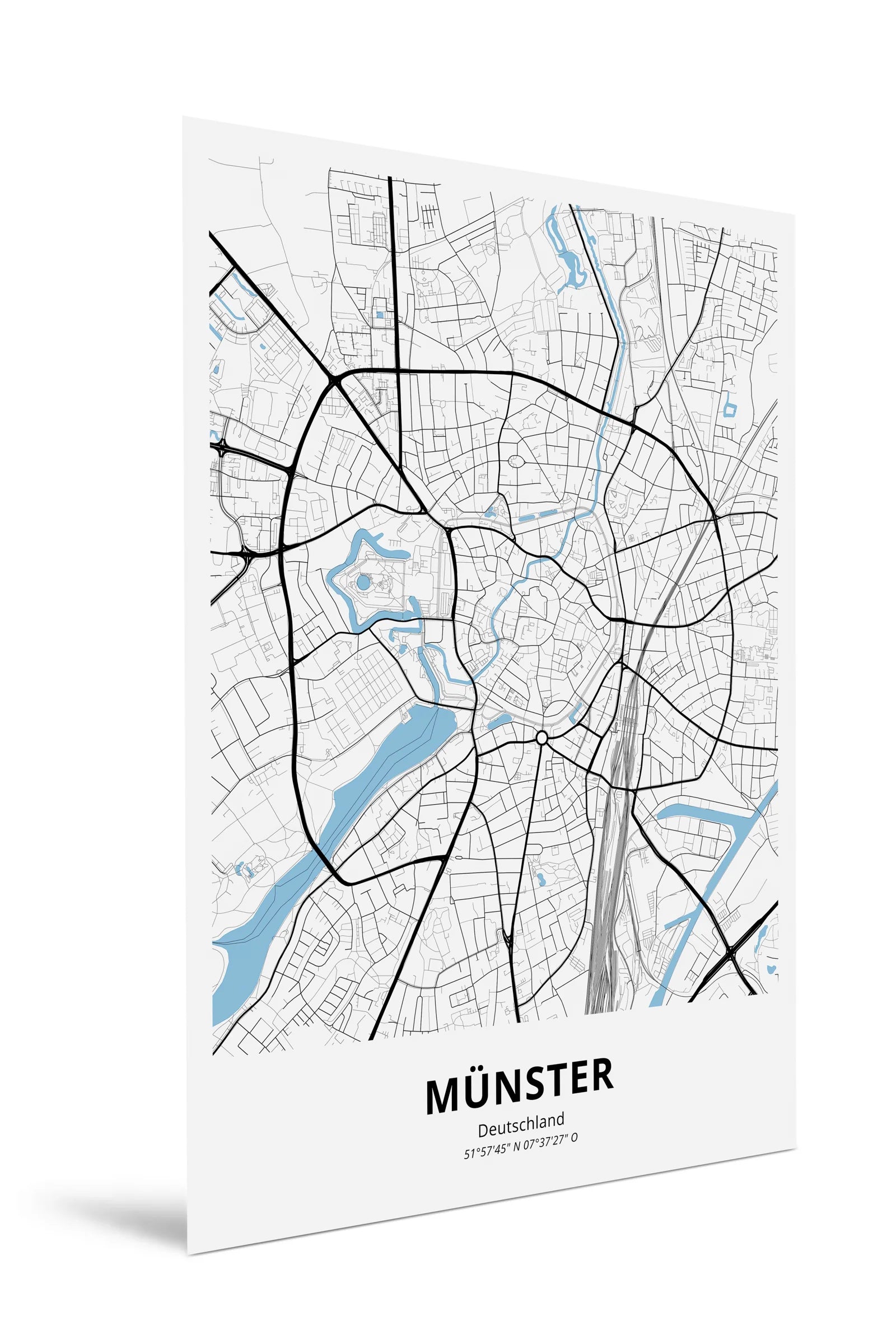Personalisierter Stadtplan Poster