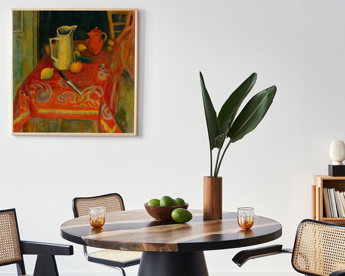 Samuel Halpert - Die rote Tischdecke