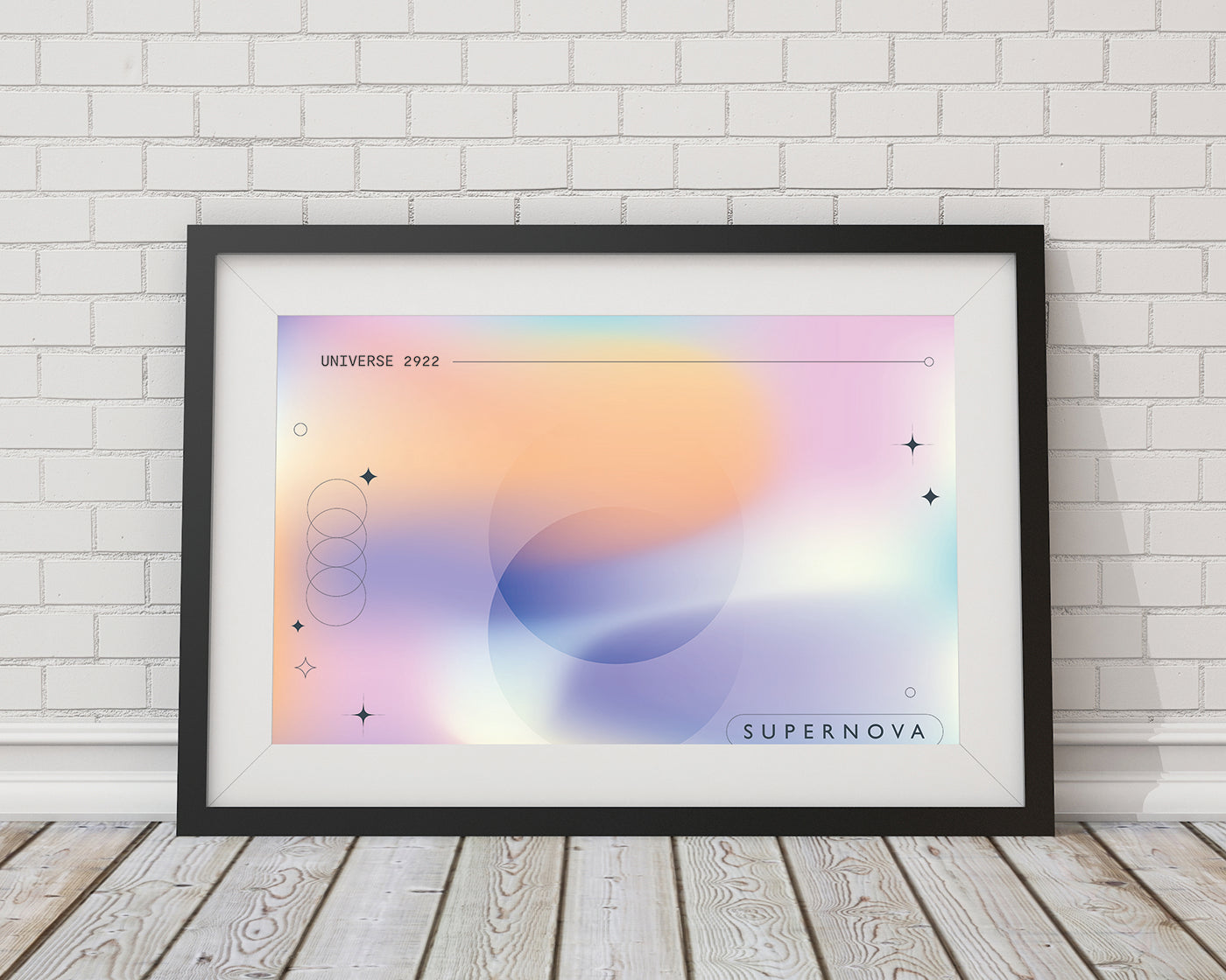 Supernova - Kreise in Pastellfarben