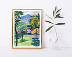 August Macke - Tegernsee Landschaft Anagoria