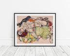 Egon Schiele - Sich liebende Frauen