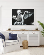 Banksy - Engel mit Totenkopf Death Angel Street Art Graffiti