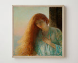 Howard Cushing - Rothaariges Mädchen am Fenster