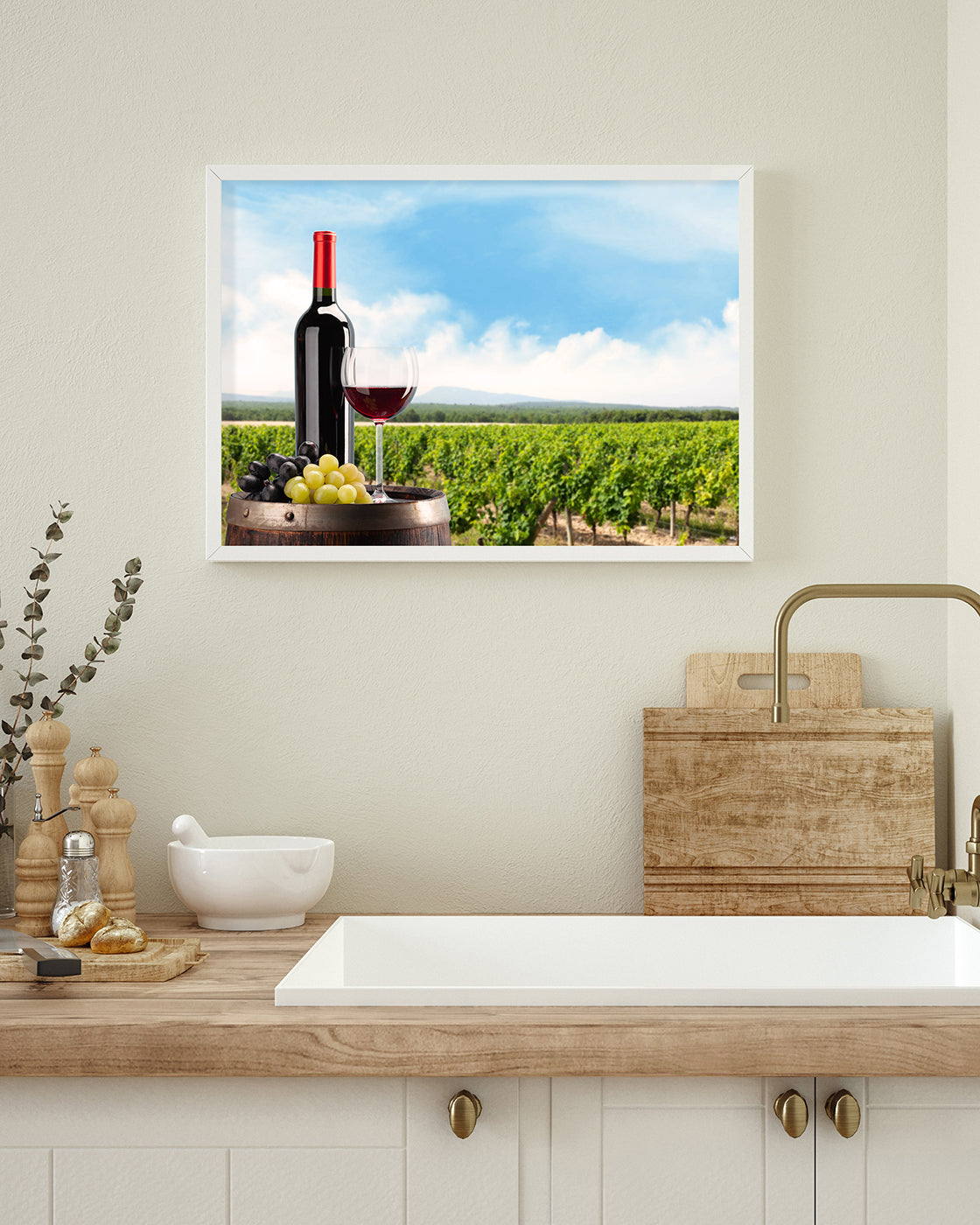 Wein im Weinbaugebiet