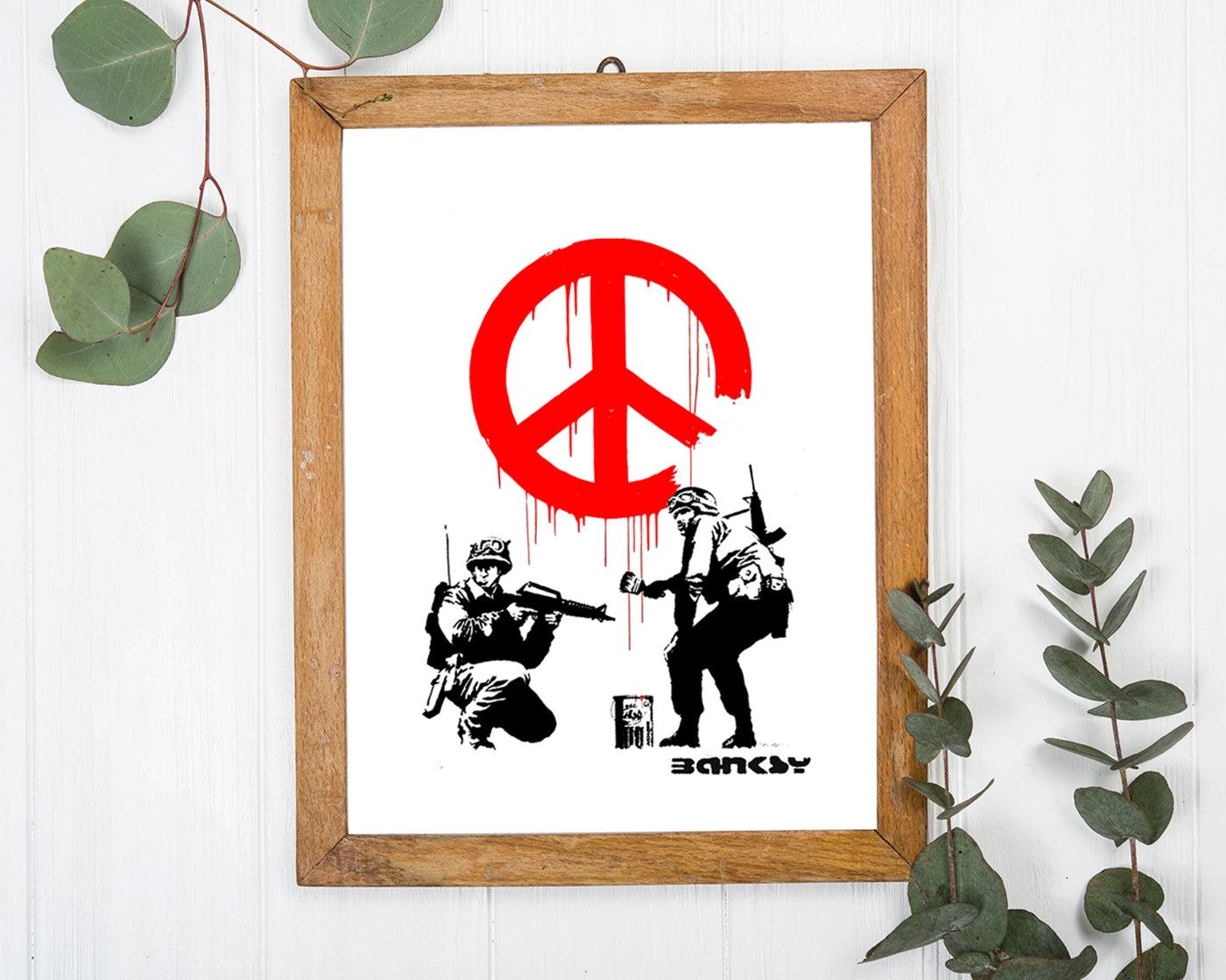 Banksy - Museum-Poster Armee malt Peace