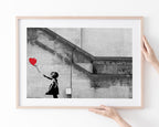Banksy - Balloon Girl Mädchen mit Luftballon always hope Street Art