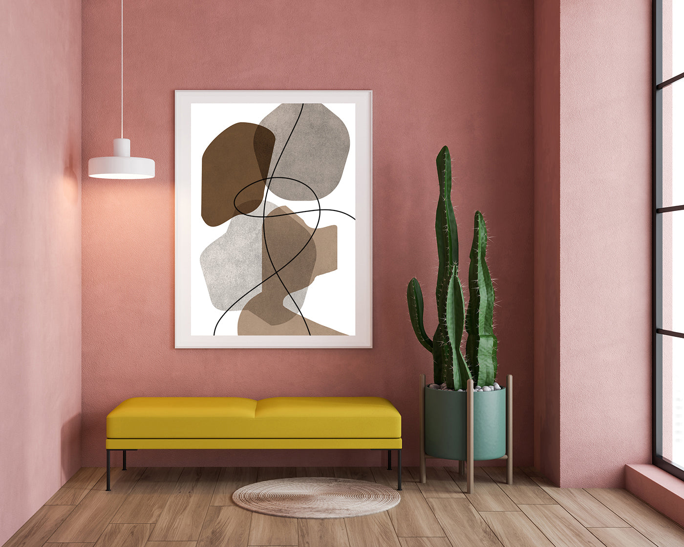 Rund und kantig - Abstrakte Formen