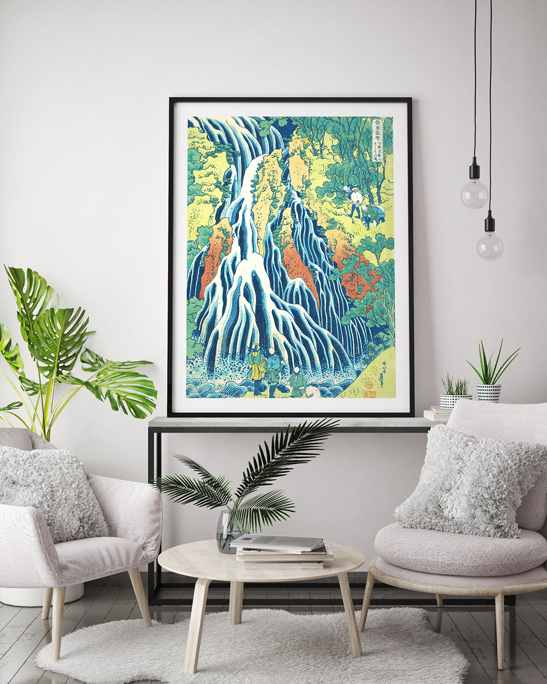 Katsushika Hokusai - Kirifuri-Wasserfall am Kurokami-Berg in Shimotsuke