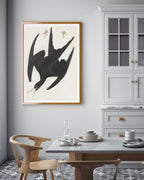 John James Audubon - Schwarzer Vogel im Sturzflug