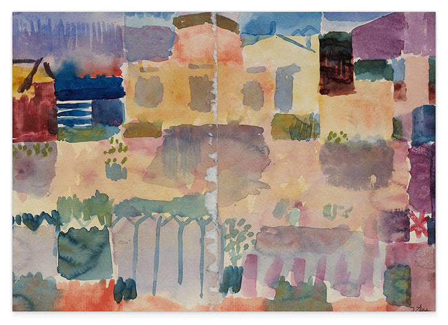 Paul Klee - Garten in St. Germain, Das Europäische Vierteil nahe Tunis (1914) Hover Image
