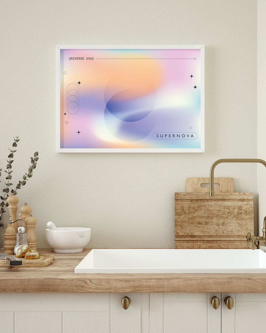 Supernova - Kreise in Pastellfarben