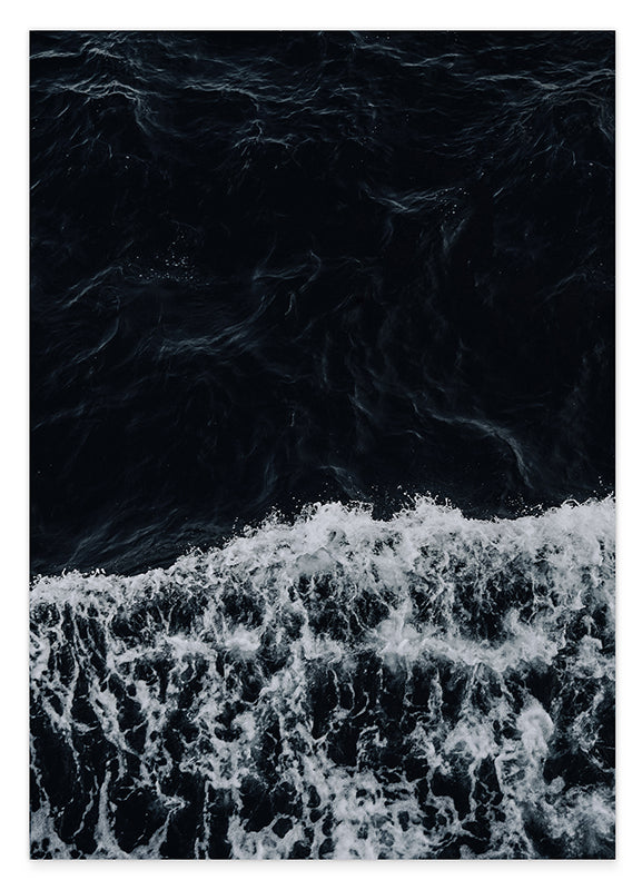 Brechende Wellen - Schwarz-Weiß Hover Image